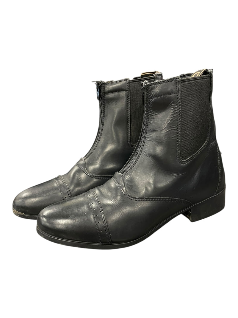Dublin Elevation Leather Paddock Boots - Black - 10 - USED