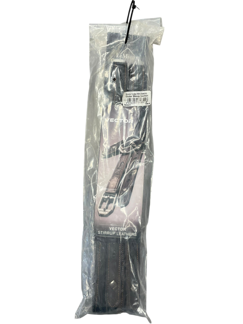 LeMieux Vector Stirrup Leathers *NWT* - Brown - 130cm (51") - USED