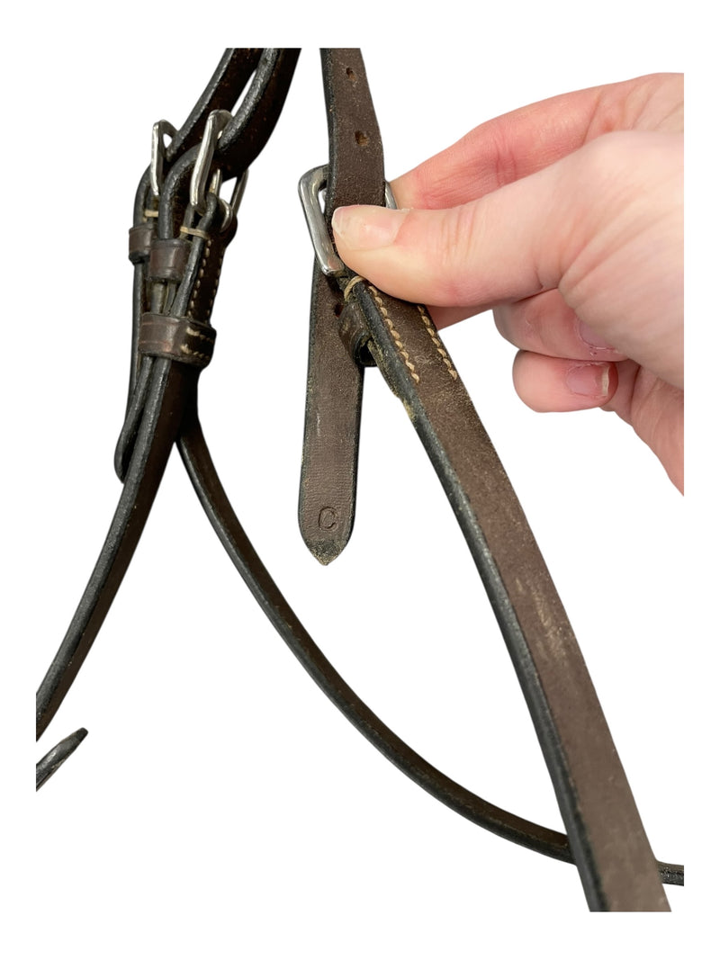 Riviera Sport Bridle W/ Interlocking Flash - Brown - C/S - USED