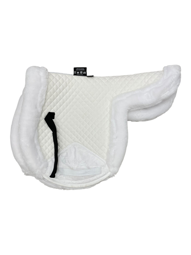 Arma Supafleece Rimmed Shaped Pad - White - 16-16.5" - USED