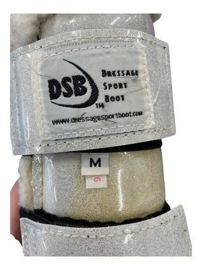 Glossy DSB Boots *Pair* - White Glitter - M - USED