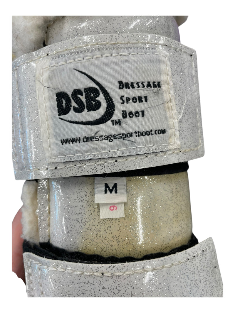 Glossy DSB Boots *Pair* - White Glitter - M - USED