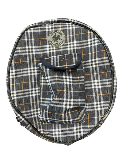 Centaur Helmet Bag - Navy Plaid - One Size - USED