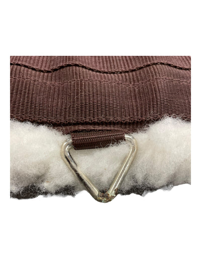 Synthetic Fleece Girth *NWT* - Brown/White - 38" - USED