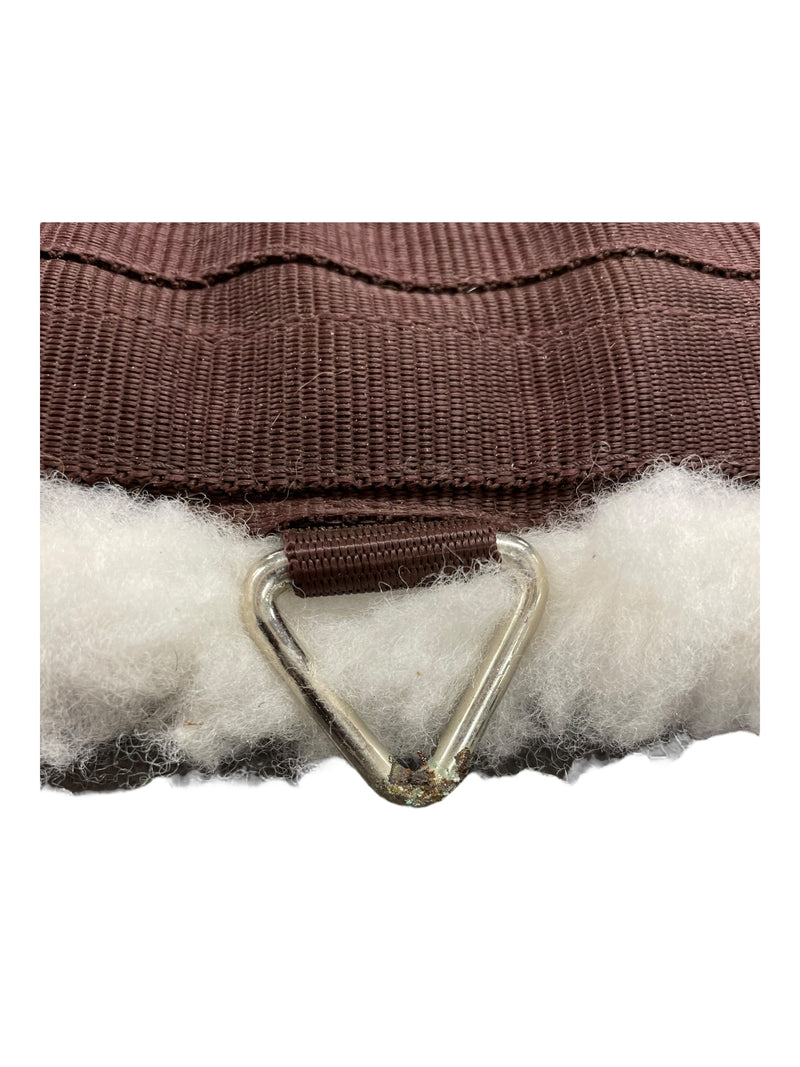 Synthetic Fleece Girth *NWT* - Brown/White - 38" - USED