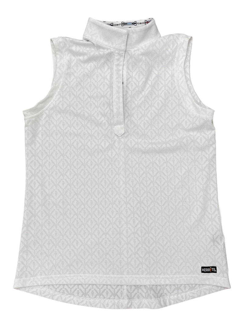 Kerrits Sleeveless Show Shirt - White - L - USED