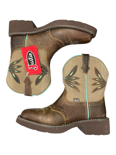 Justin's Nettie Western Boots *NWT* - Olive - 8.5B - USED