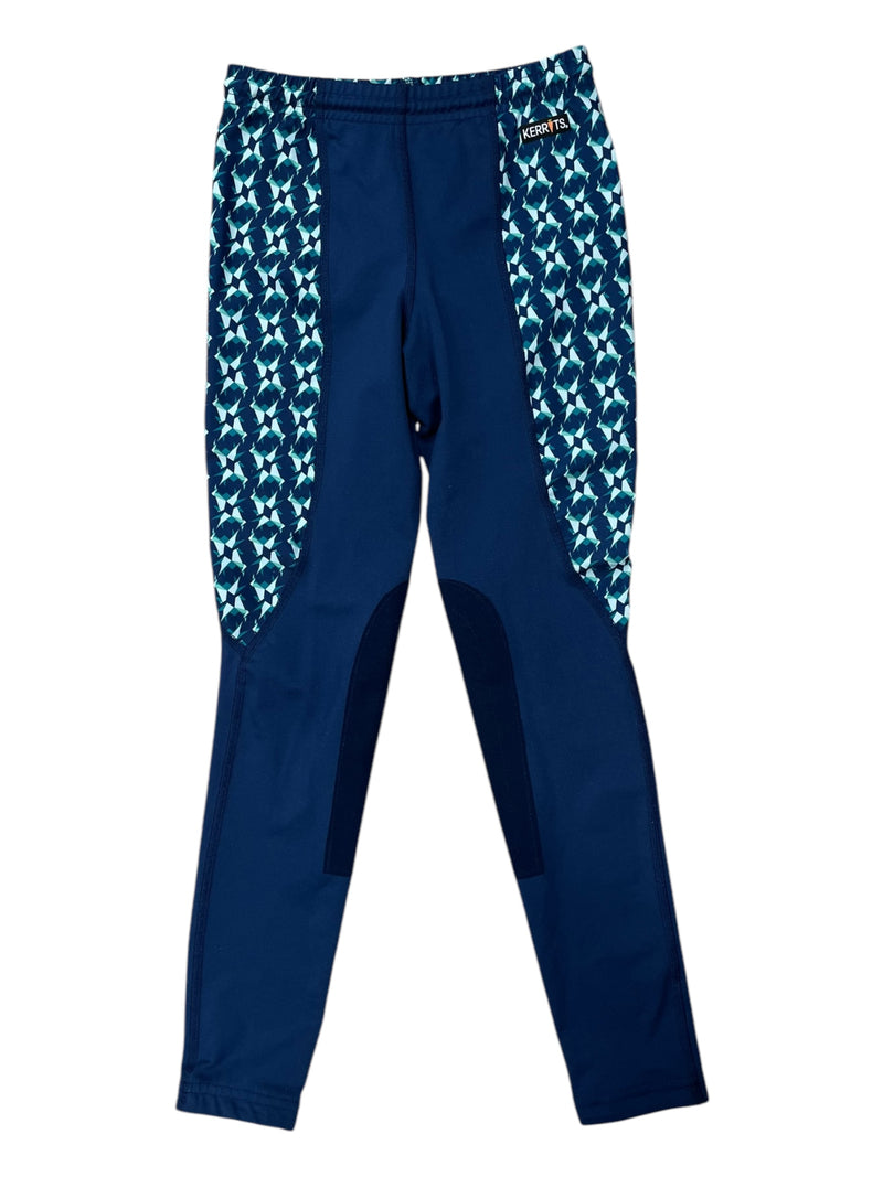 Kerrits KP Tight - Blue/Pattern - Youth Large - USED
