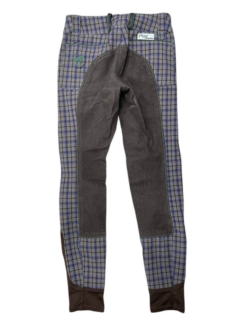 Smartpak Piper FS Breech - Brown/Purple/Green Plaid - 22L - USED