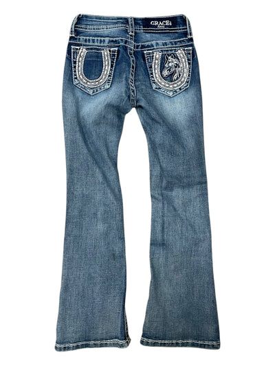 Grace In L.A Jeans - Denim - Youth 7 - USED