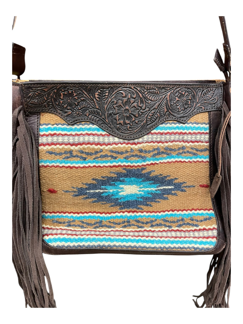 Ariat Nellie Conceal Carry Shoulder Bag - Aztec Print - USED