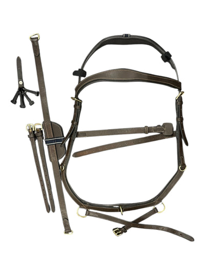 Micklem 2 Multi Bridle *NWT* - Dark Havana - Large Horse - USED