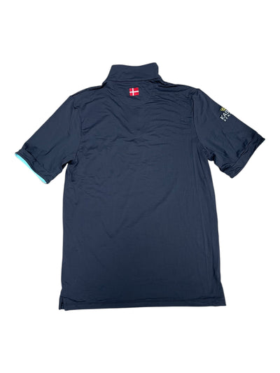 Kastel SS 1/4 Zip - Black/Aqua - L - USED