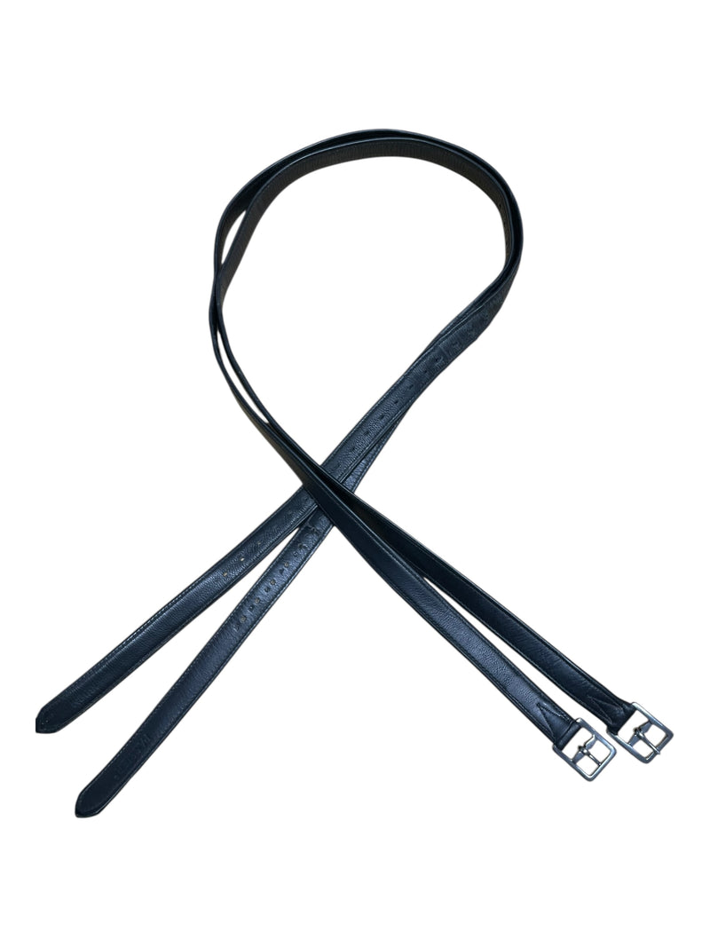Passier Stirrup Leathers - Black - 160cm (63") - USED