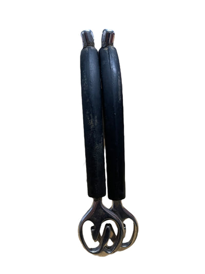 Rubber POW Spurs - Black/SS - 1/4" - USED
