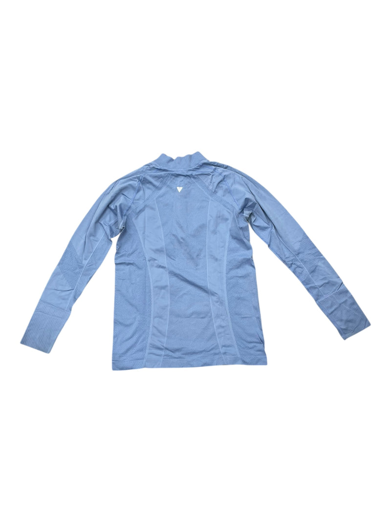 Anique 1/4 Zip LS Base Layer - Periwinkle - L - USED