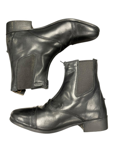 Dublin Elevation Leather Paddock Boots - Black - 10 - USED