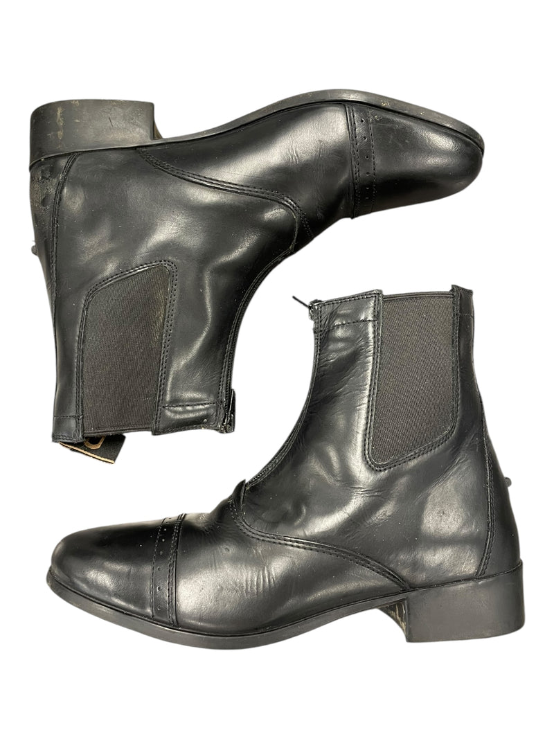 Dublin Elevation Leather Paddock Boots - Black - 10 - USED