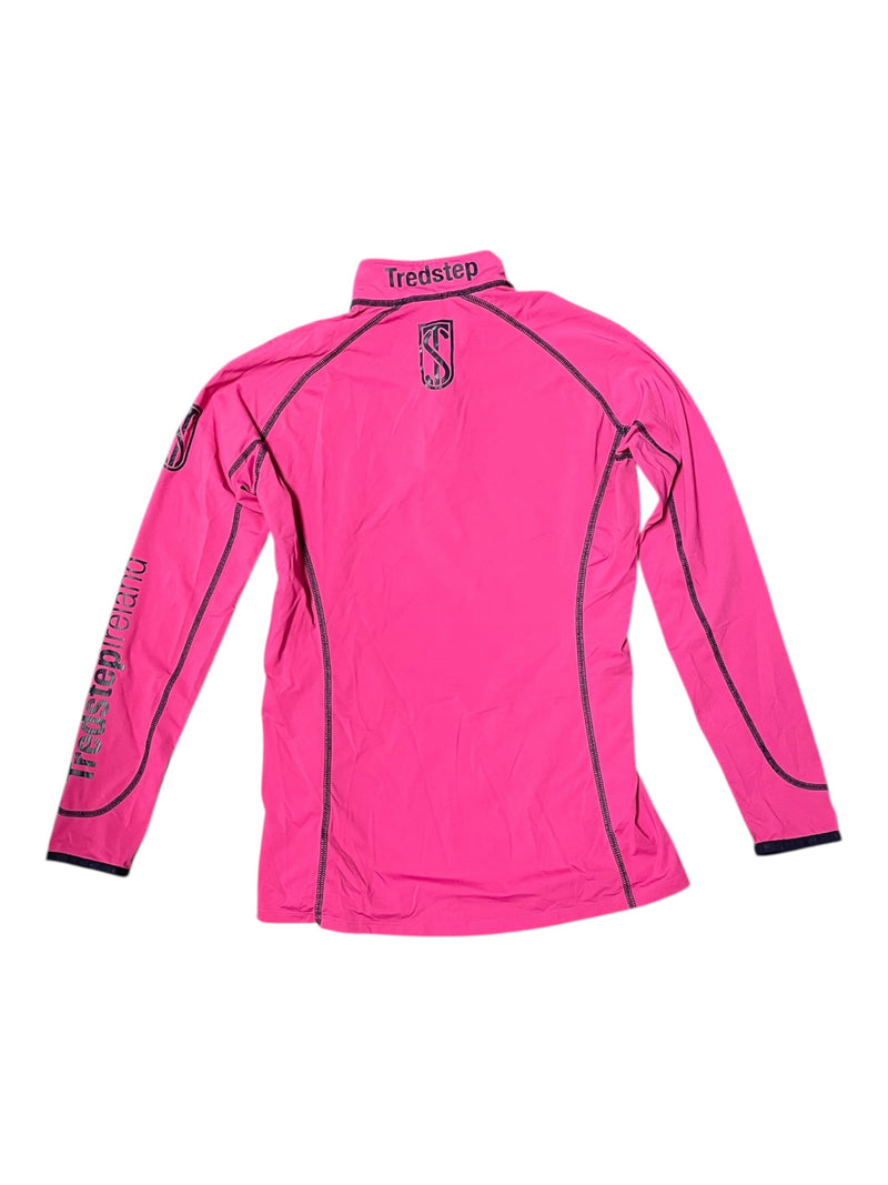 Tredstep 1/4 Zip Base Layer - Pink/Navy - M - USED