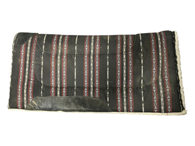 Toklat Western Pad - Black/Red/Tan Pattern - Approx 32" x 16" - USED
