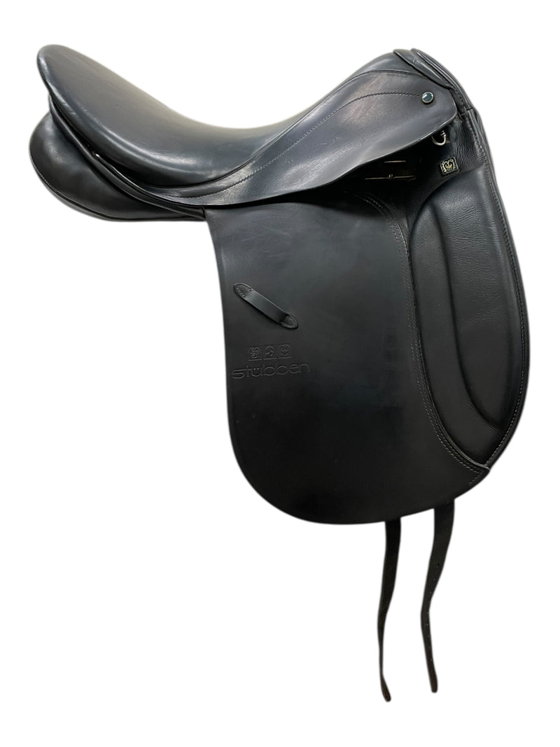 2002 Stubben Roxane DR Saddle - Black - 17.5" / 32 Tree (Wide) - USED