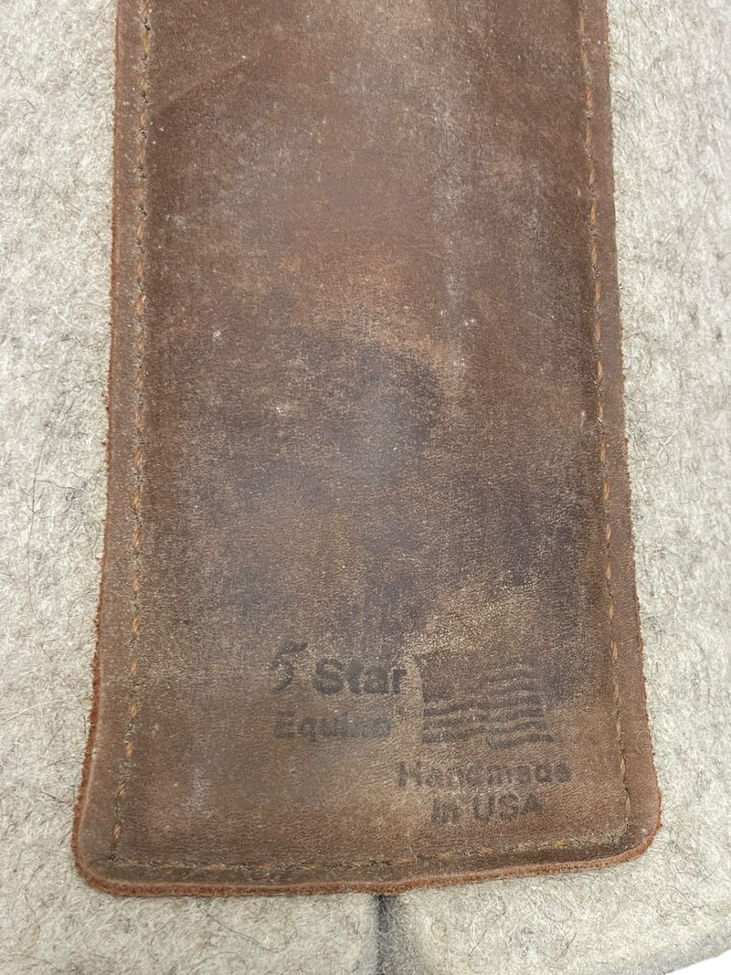 5 Star All Around Western Pad - Natural/Aquamarine - 1" 30x30" - USED