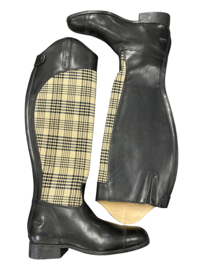 Ariat 5/A Baker Tall Boots - Black/Baker Plaid - 8.5B Med/Full - USED