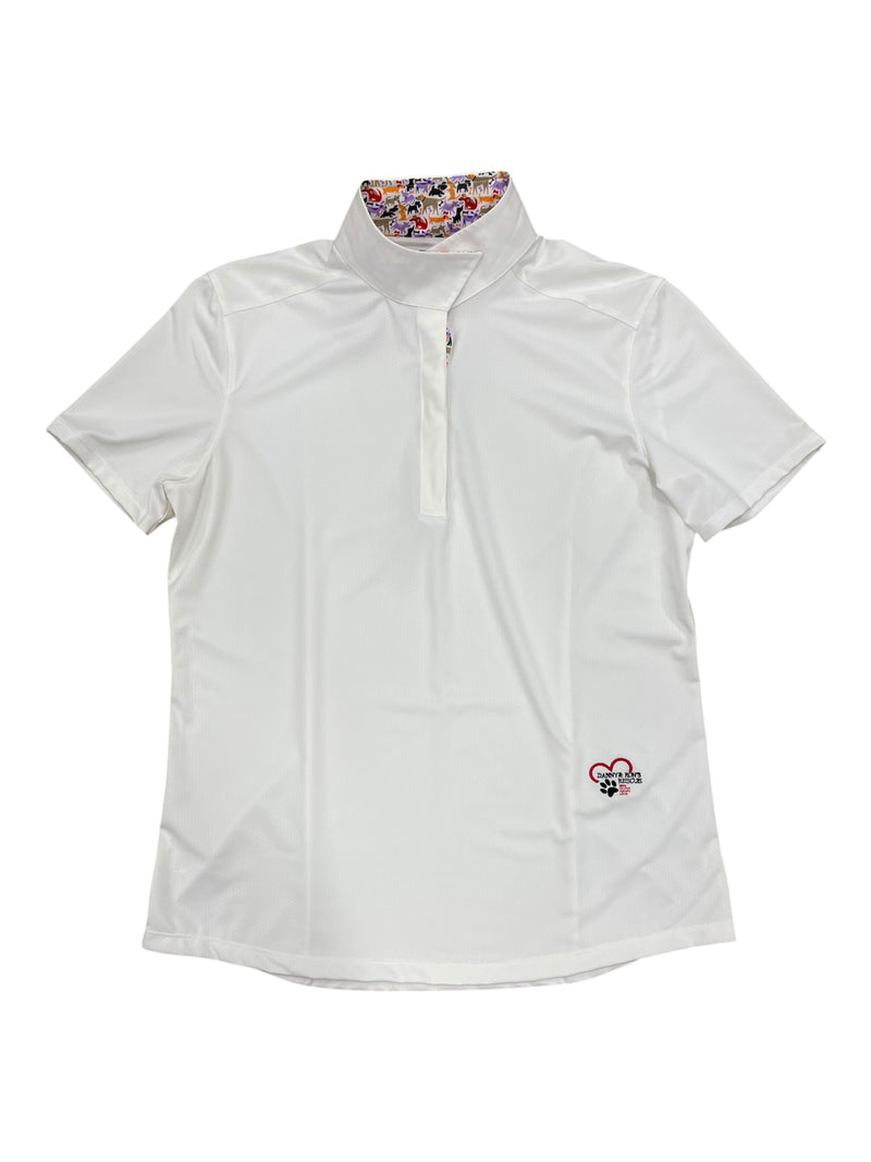 Essex Classics SS Show Shirt - White/Dogs - XL - USED
