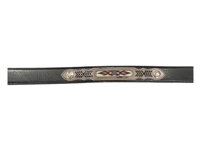 Unbranded Belt - Black/Pattern - M (34-36) - USED