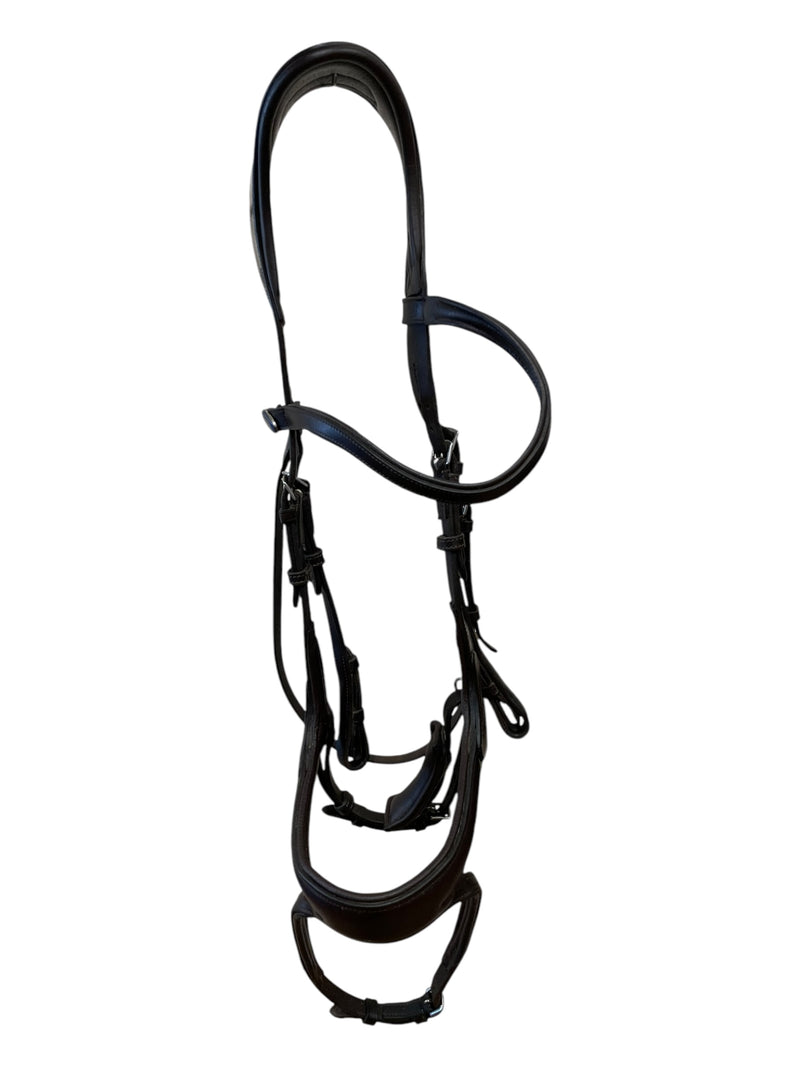 PS Of Sweden "Jump Off" Bridle W/ Reins- Brown - Cob Size/Full Crown - USED