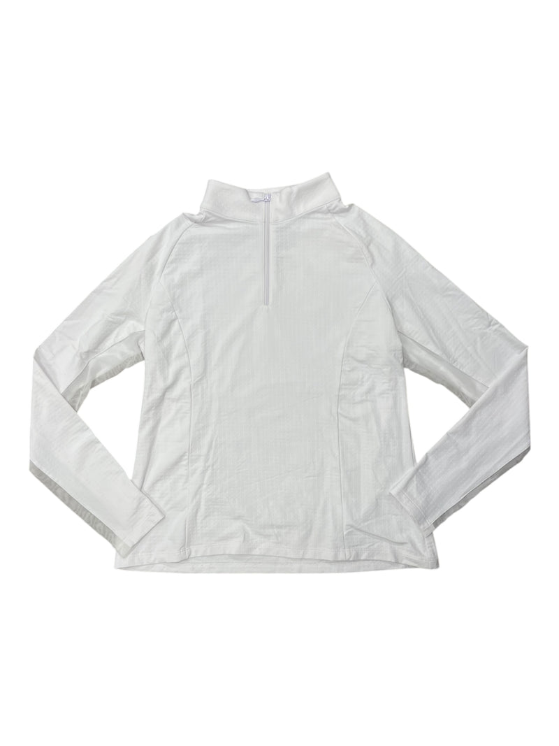 IBKUL LS Sun Shirt - White - Girls L - USED