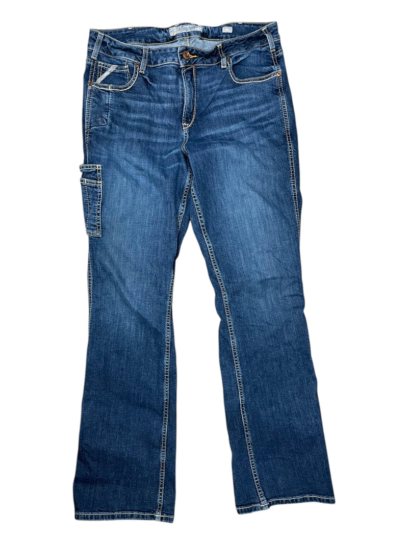 Ariat Rebar Perfect Rise Jeans - Blue Denim - 33L Bootcut - USED