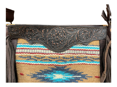 Ariat Nellie Conceal Carry Shoulder Bag - Aztec Print - USED