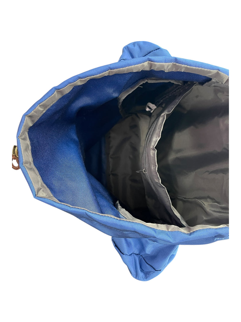 IHSA Nationals Backpack - Blue/Brown - Approx 16" x 16" - USED