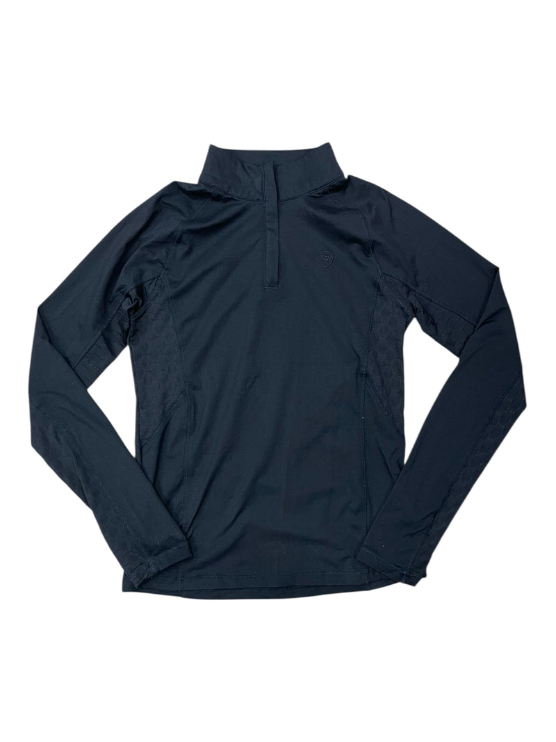 Ariat LS 1/4 Zip - Black - Youth M (10) - USED