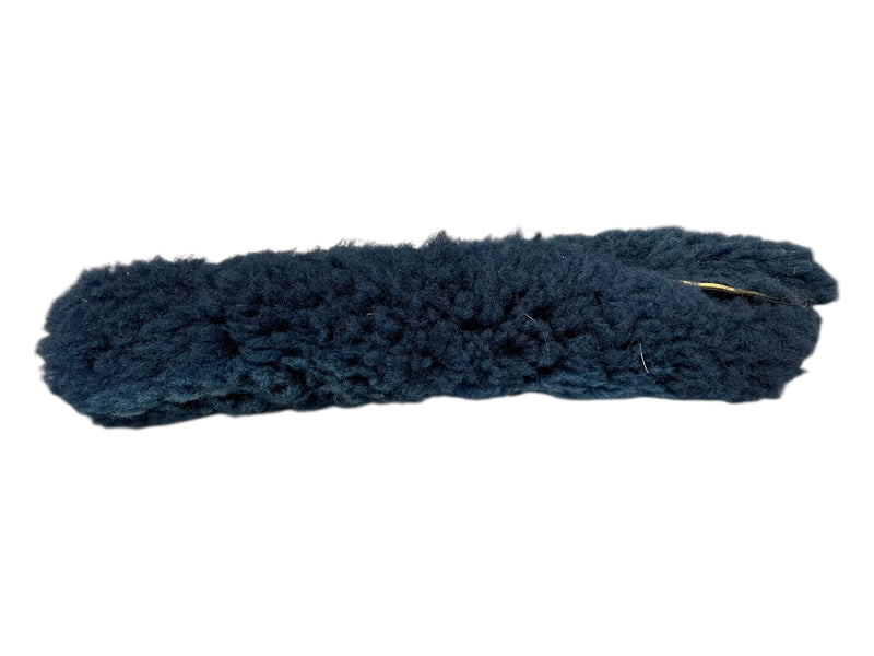 Sheepskin Noseband Cover - Navy - Approx 11" - USED