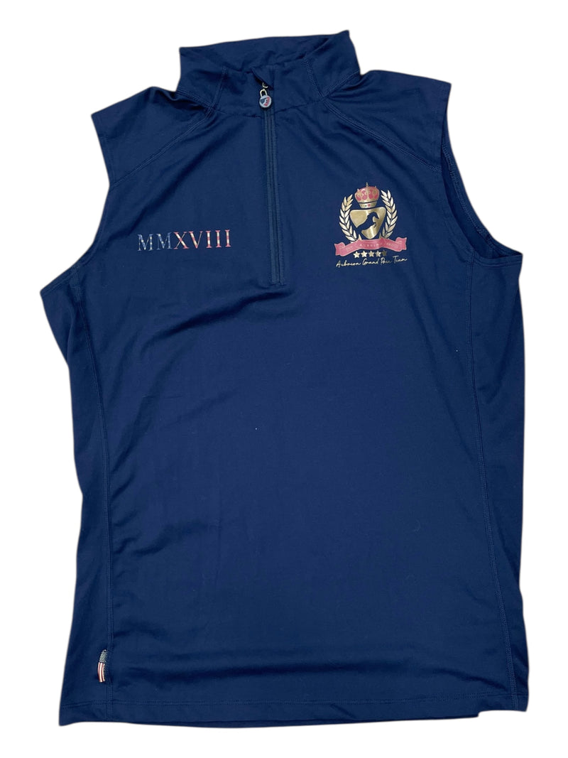 Aubrion Sleeveless 1/4 Zip - Navy - XL - USED