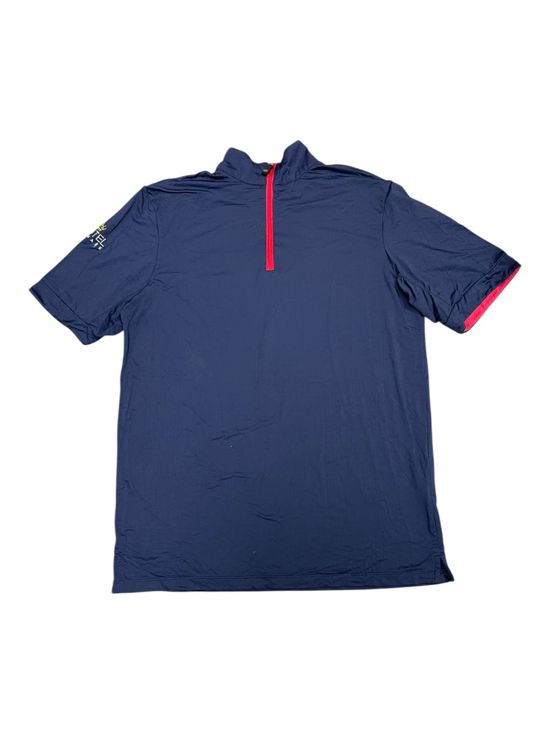 Kastel SS 1/4 Zip - Navy/Red - L - USED