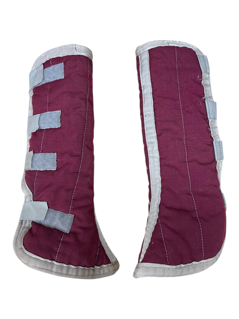 Fleece Lined Shipping Boots *Pair* - Maroon - Approx 19" - USED