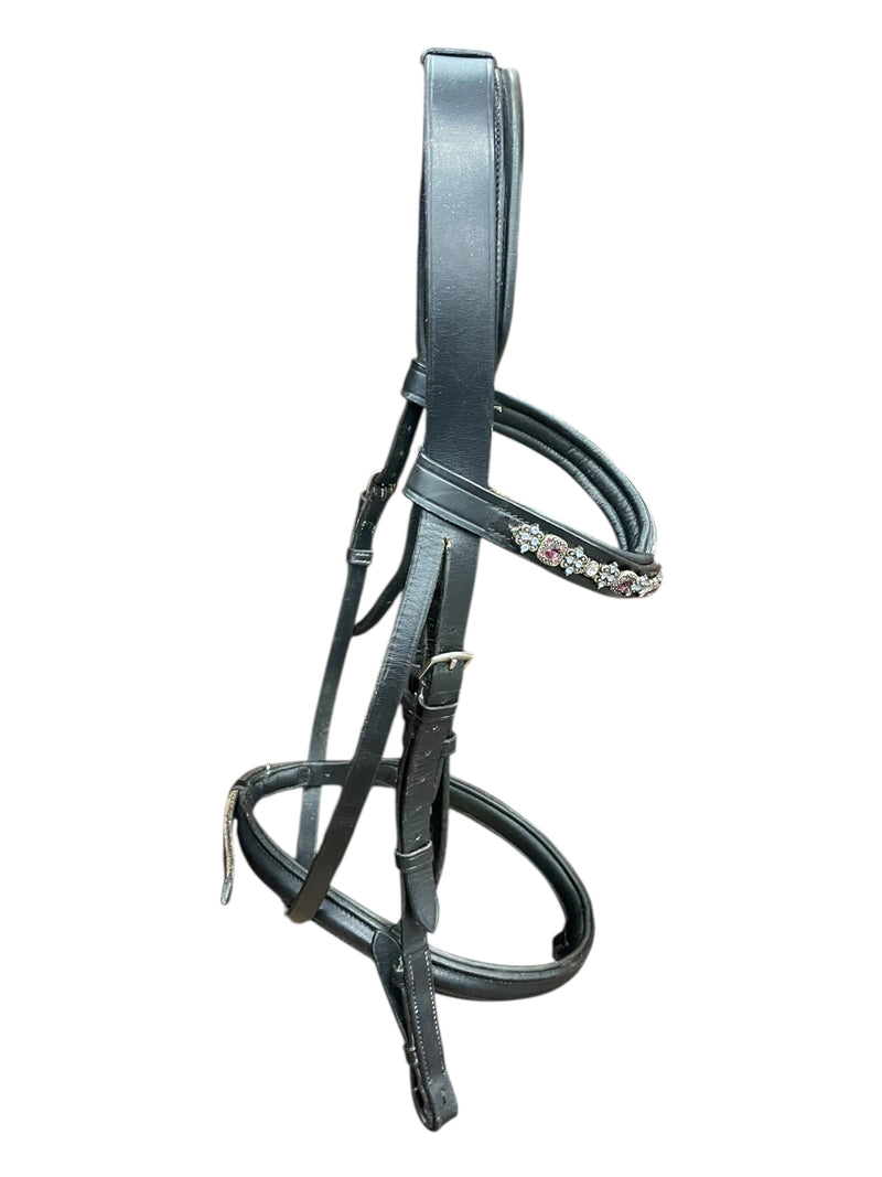 M Toulouse Bridle W/ Reins - Black - F/S - USED