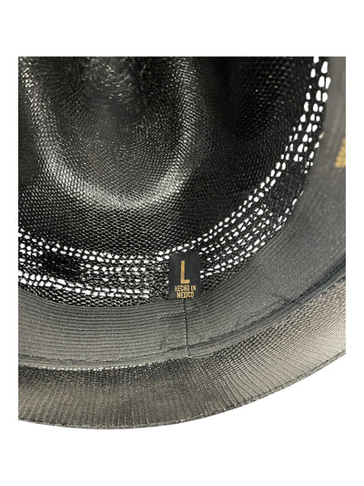 Texas Gold Bangora Straw Hat - Black - L - USED