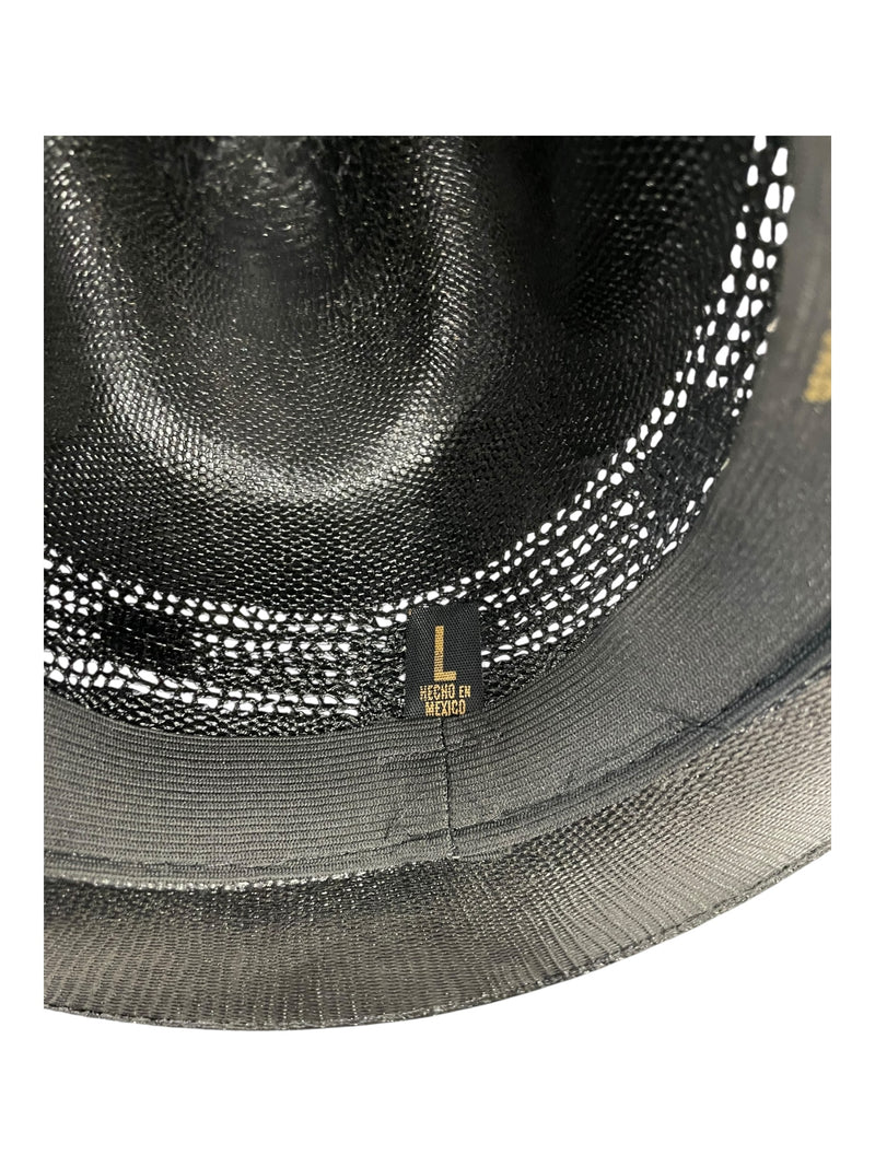 Texas Gold Bangora Straw Hat - Black - L - USED