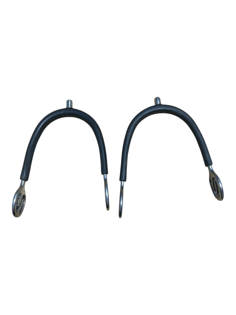 Rubber POW Spurs - Black/SS - 1/4" - USED