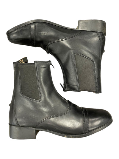 Dublin Elevation Leather Paddock Boots - Black - 10 - USED