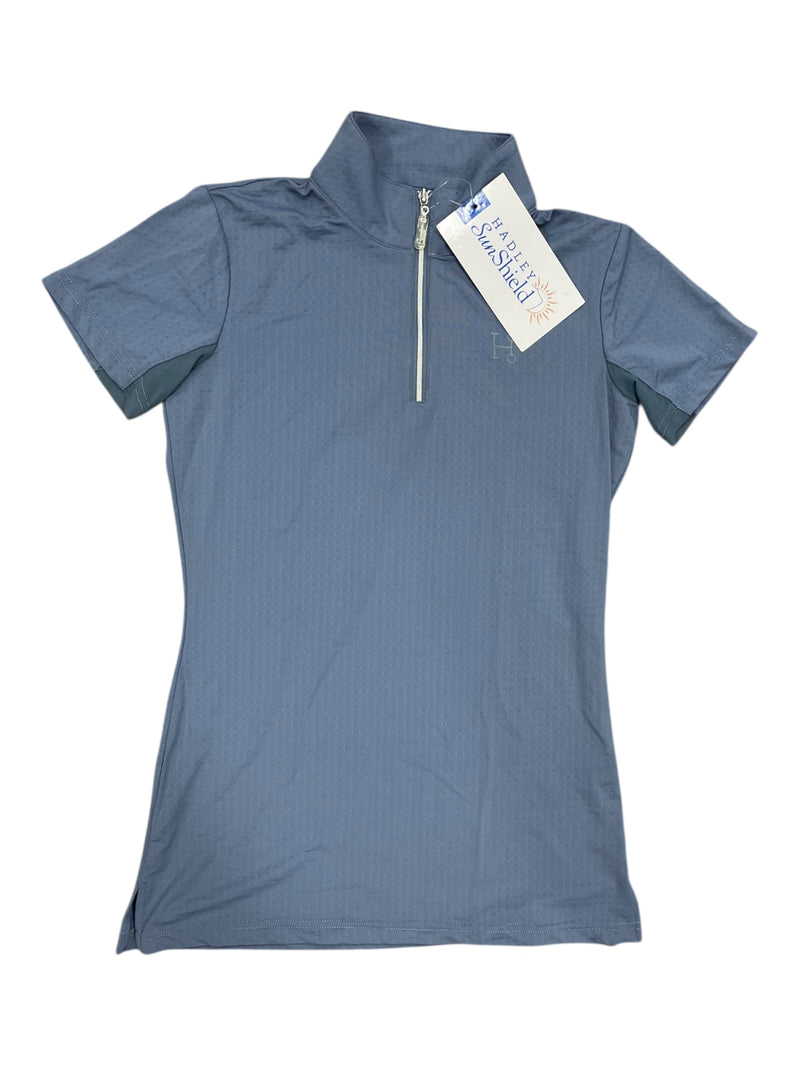 Smartpak Hadley Sunshield SS Top *NWT* - Slate Blue - XS - USED