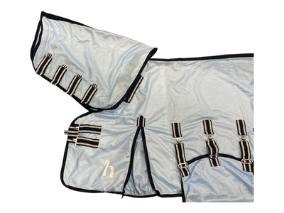 Horze Fly Sheet W/ Bellyband & Neck - Light Blue - 69" - USED