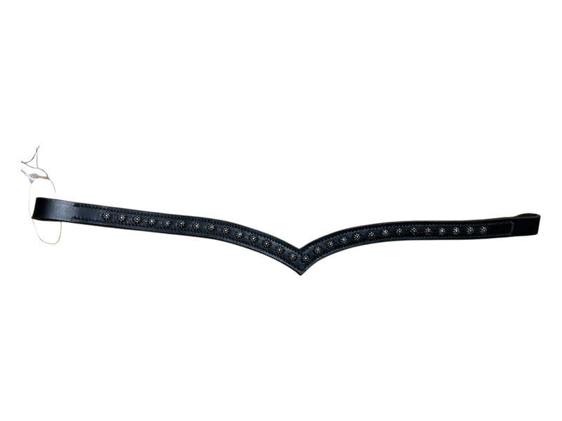Leather Browband *NWOT* - Black - Est. F/S (15.5") - USED