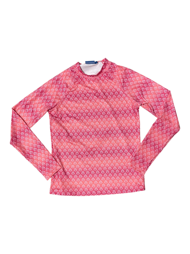 Cabana Life Crew Neck Sun Shirt - Pink/Flowers - M - USED
