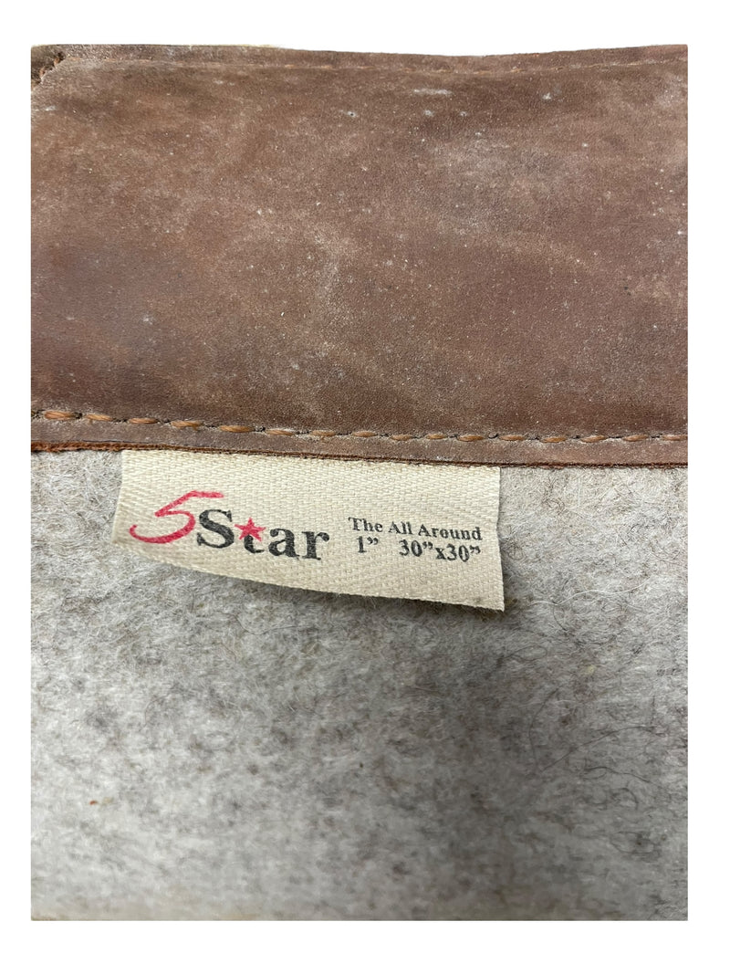 5 Star All Around Western Pad - Natural/Aquamarine - 1" 30x30" - USED