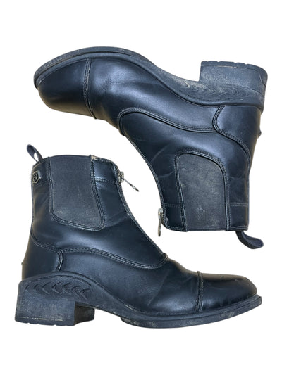 Ovation Zip Paddock Boots - Black - Size 4 - USED